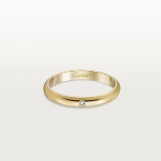 1895 vigselring – gult guld, diamant – Cartier