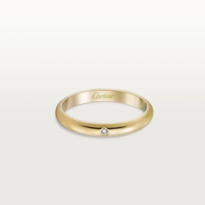 1895 vigselring – gult guld, diamant – Cartier 1895 vigselring – gult guld, diamant – Cartier