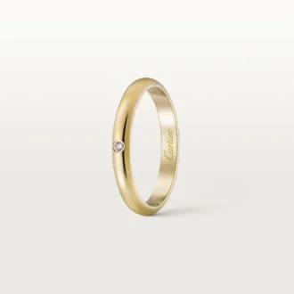 1895 vigselring – gult guld, diamant – Cartier