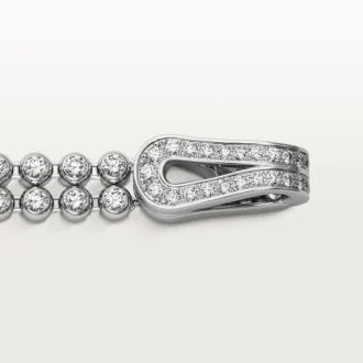 Agrafe-armband, briljantslipade diamanter, pavé