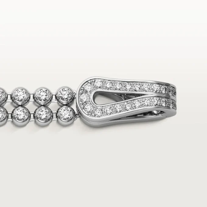 Agrafe-armband, briljantslipade diamanter, pavé Agrafe-armband, briljantslipade diamanter, pavé