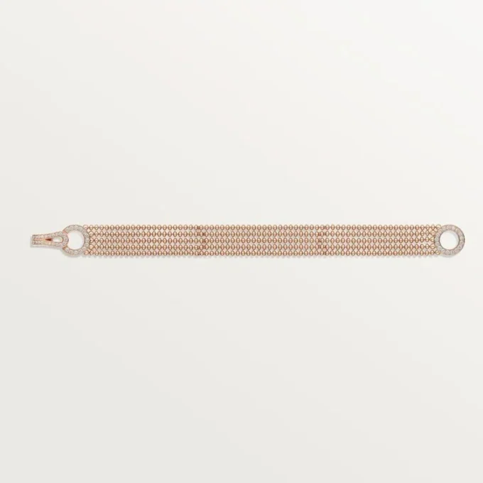 Agrafe-armband, liten modell, halvpavé Agrafe-armband, liten modell, halvpavé