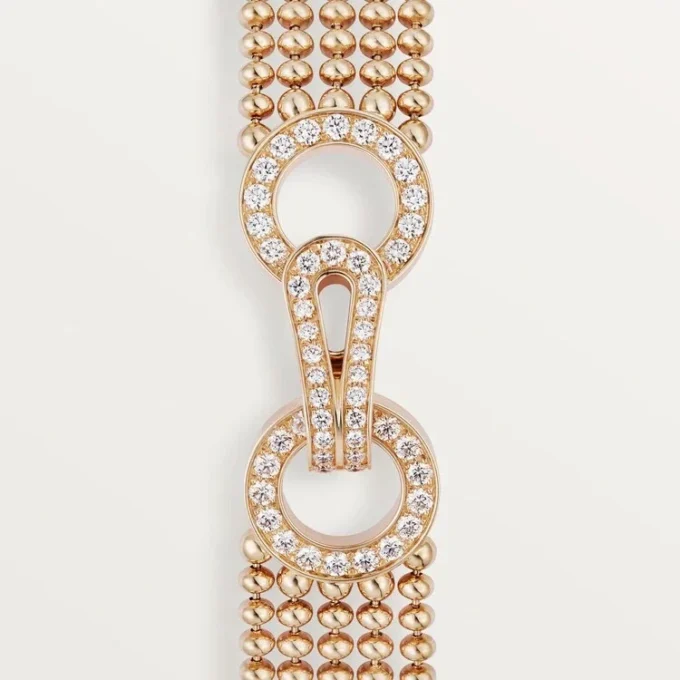 Agrafe-armband, liten modell, halvpavé Agrafe-armband, liten modell, halvpavé