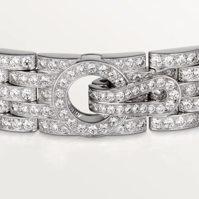Agrafe-armband, pavé Agrafe-armband, pavé