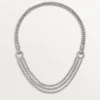 Agrafe-halsband, briljantslipade diamanter, pavé Agrafe-halsband, briljantslipade diamanter, pavé