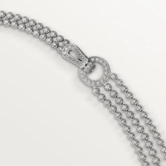 Agrafe-halsband, briljantslipade diamanter, pavé Agrafe-halsband, briljantslipade diamanter, pavé