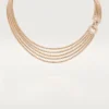 Agrafe-halsband, liten modell, halvpavé Agrafe-halsband, liten modell, halvpavé