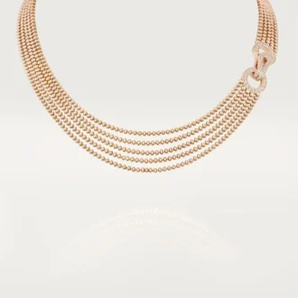 Agrafe-halsband, liten modell, halvpavé Agrafe-halsband, liten modell, halvpavé