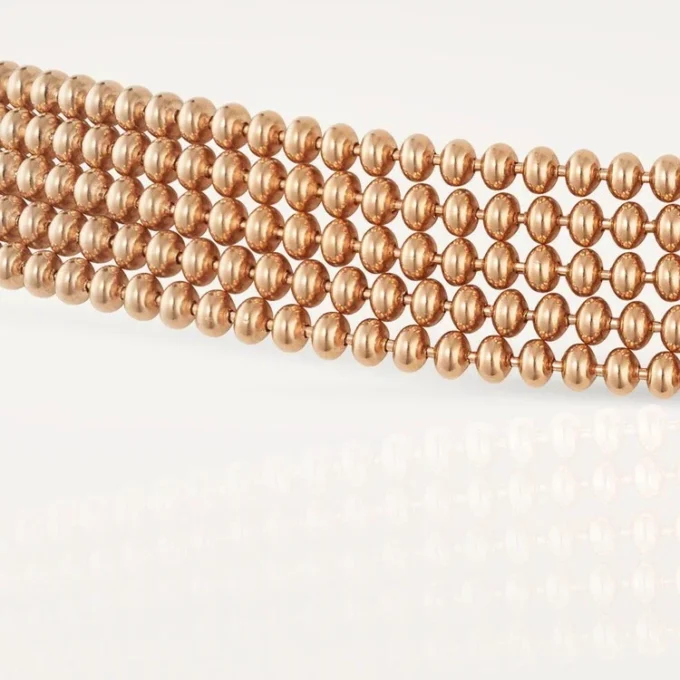 Agrafe-halsband, liten modell, halvpavé Agrafe-halsband, liten modell, halvpavé