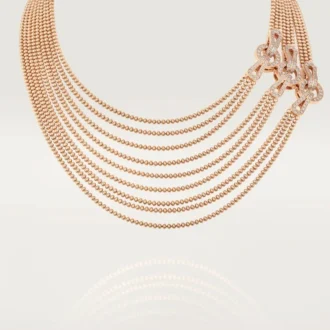 Agrafe-halsband, medelstor modell, halvpavé Agrafe-halsband, medelstor modell, halvpavé