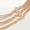 Agrafe-halsband, medelstor modell, halvpavé Agrafe-halsband, medelstor modell, halvpavé