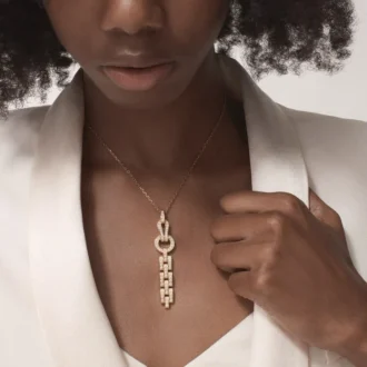 Agrafe-halsband – Roséguld, diamanter – Cartier Agrafe-halsband – Roséguld, diamanter – Cartier