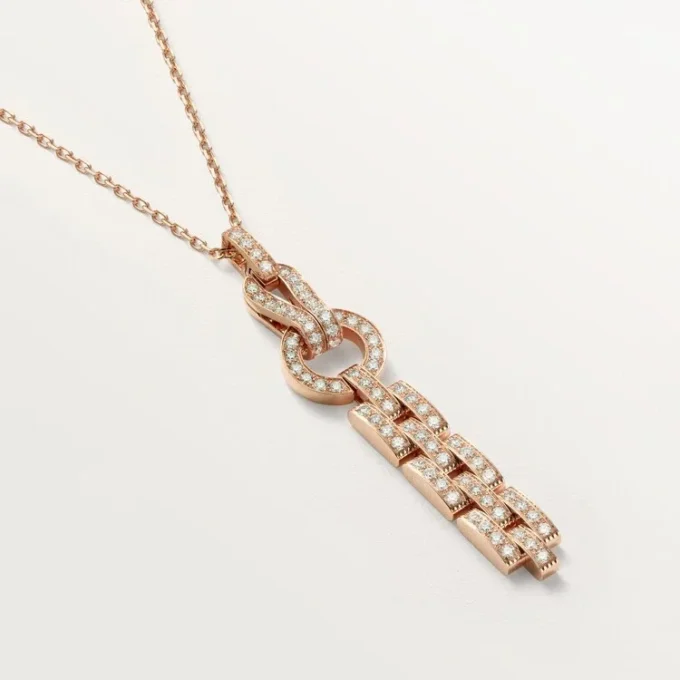 Agrafe-halsband – Roséguld, diamanter – Cartier Agrafe-halsband – Roséguld, diamanter – Cartier