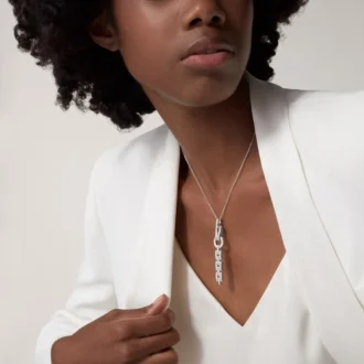 Agrafe-halsband – Vitguld, diamanter – Cartier Agrafe-halsband – Vitguld, diamanter – Cartier