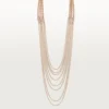 Agrafe långt halsband, halvpavé Agrafe långt halsband, halvpavé