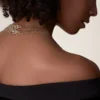 Agrafe långt halsband, halvpavé Agrafe långt halsband, halvpavé