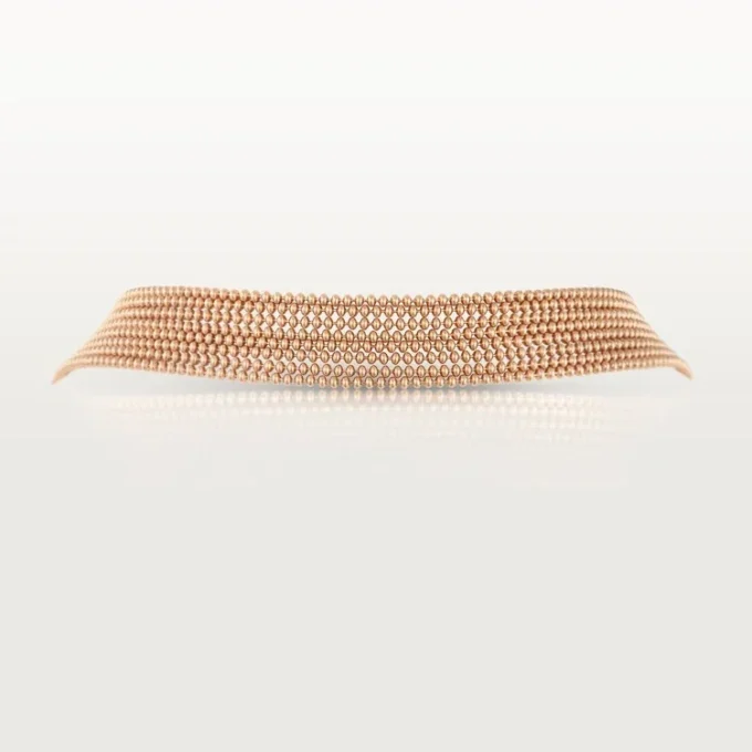 Agrafe långt halsband, halvpavé Agrafe långt halsband, halvpavé