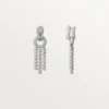 Agrafe-örhängen, briljantslipade diamanter, pavé Agrafe-örhängen, briljantslipade diamanter, pavé