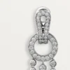 Agrafe-örhängen, briljantslipade diamanter, pavé Agrafe-örhängen, briljantslipade diamanter, pavé