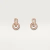 Agrafe-örhängen – rosa guld, diamanter – Cartier Agrafe-örhängen – rosa guld, diamanter – Cartier