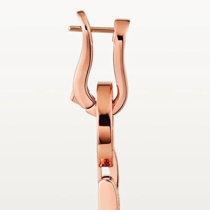 Agrafe-örhängen – rosa guld, diamanter – Cartier Agrafe-örhängen – rosa guld, diamanter – Cartier