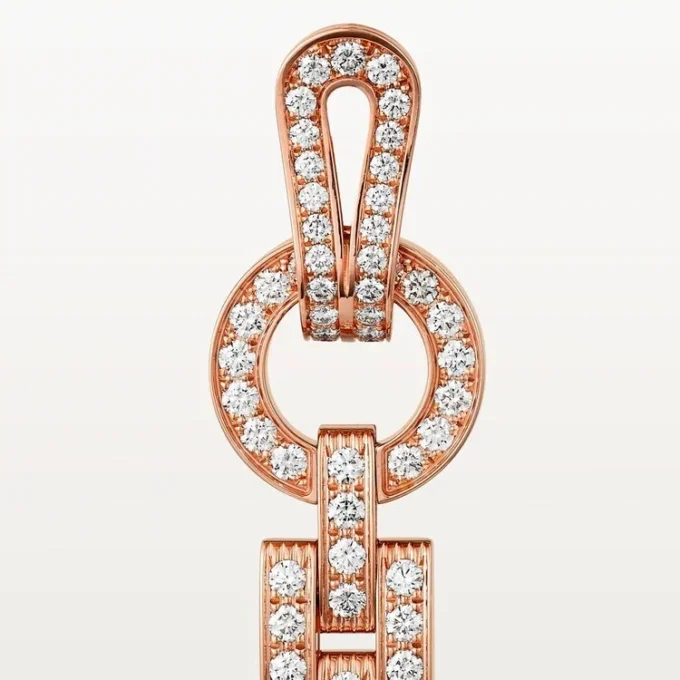 Agrafe-örhängen – rosa guld, diamanter – Cartier Agrafe-örhängen – rosa guld, diamanter – Cartier
