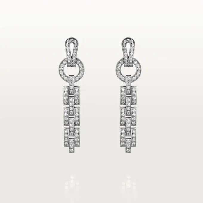 Agrafe-örhängen – Vitguld, diamanter – Cartier Agrafe-örhängen – Vitguld, diamanter – Cartier