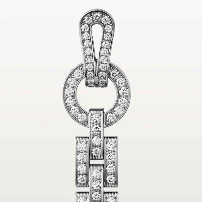 Agrafe-örhängen – Vitguld, diamanter – Cartier Agrafe-örhängen – Vitguld, diamanter – Cartier