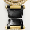 Andra Panthere-smyckesklockor – 41 mm, mekaniskt urverk med manuell uppdragning, 18 karats gult guld, diamanter, utbytbara läderarmband – Cartier Andra Panthere-smyckesklockor – 41 mm, mekaniskt urverk med manuell uppdragning, 18 karats gult guld, diamanter, utbytbara läderarmband – Cartier