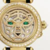 Andra Panthere-smyckesklockor – 41 mm, mekaniskt urverk med manuell uppdragning, 18 karats gult guld, diamanter, utbytbara läderarmband – Cartier Andra Panthere-smyckesklockor – 41 mm, mekaniskt urverk med manuell uppdragning, 18 karats gult guld, diamanter, utbytbara läderarmband – Cartier