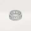 Broderie De Cartier-ring, treradig, diamanter Broderie De Cartier-ring, treradig, diamanter