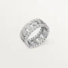 Broderie De Cartier-ring, treradig, diamanter Broderie De Cartier-ring, treradig, diamanter