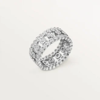 Broderie De Cartier-ring, treradig, diamanter