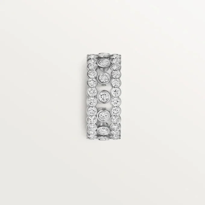 Broderie De Cartier-ring, treradig, diamanter Broderie De Cartier-ring, treradig, diamanter
