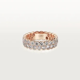 Broderie De Cartier vigselring – rosa guld, diamanter – Cartier