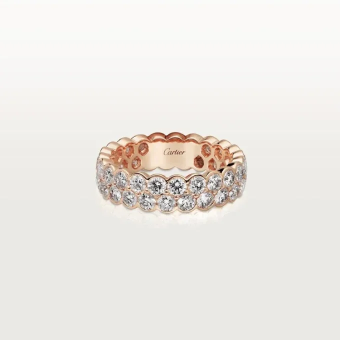 Broderie De Cartier vigselring – rosa guld, diamanter – Cartier Broderie De Cartier vigselring – rosa guld, diamanter – Cartier