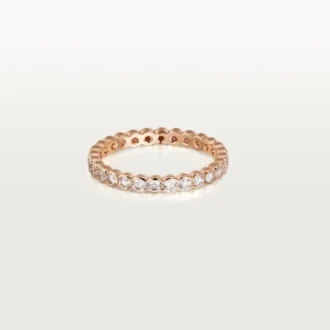 Broderie De Cartier vigselring – rosa guld, diamanter – Cartier