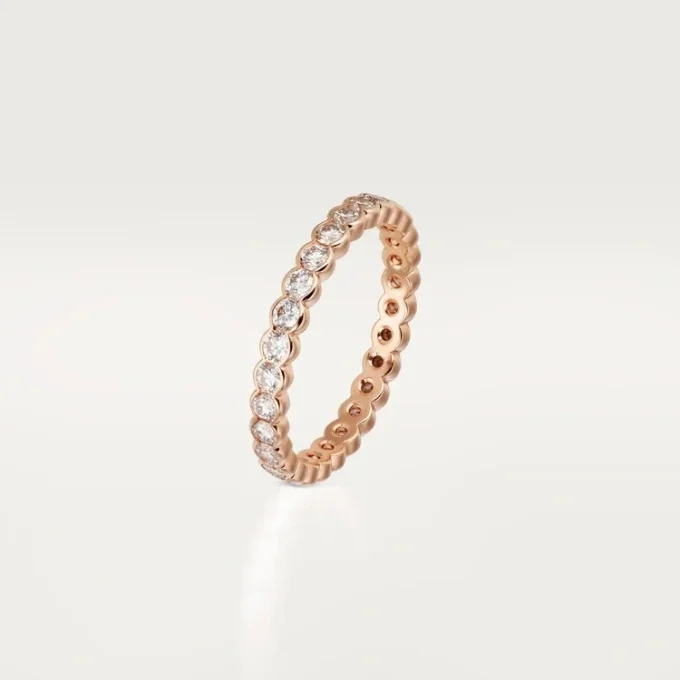 Broderie De Cartier vigselring – rosa guld, diamanter – Cartier Broderie De Cartier vigselring – rosa guld, diamanter – Cartier