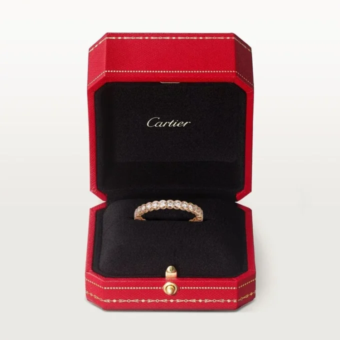 Broderie De Cartier vigselring – rosa guld, diamanter – Cartier Broderie De Cartier vigselring – rosa guld, diamanter – Cartier