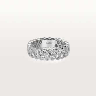 Broderie De Cartier vigselring – vitguld, diamanter – Cartier