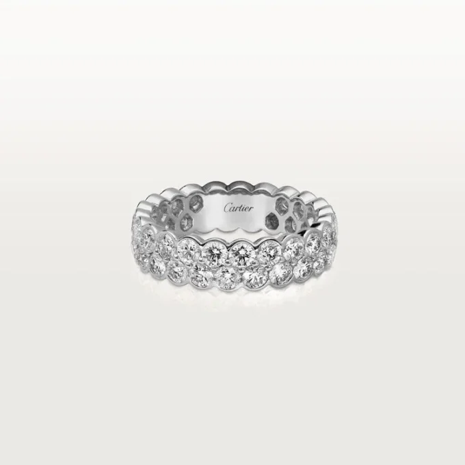 Broderie De Cartier vigselring – vitguld, diamanter – Cartier Broderie De Cartier vigselring – vitguld, diamanter – Cartier