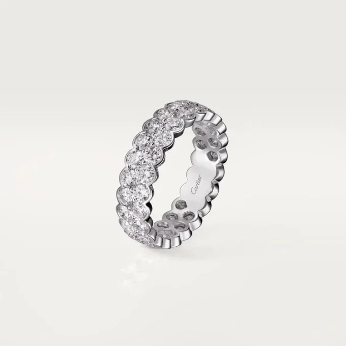Broderie De Cartier vigselring – vitguld, diamanter – Cartier Broderie De Cartier vigselring – vitguld, diamanter – Cartier
