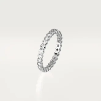 Broderie De Cartier vigselring – vitguld, diamanter – Cartier