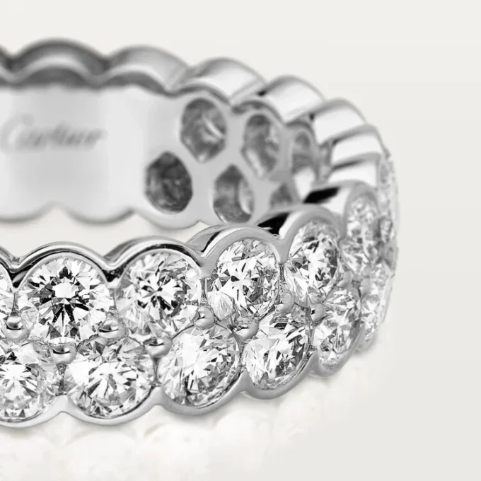 Broderie De Cartier vigselring – vitguld, diamanter – Cartier Broderie De Cartier vigselring – vitguld, diamanter – Cartier