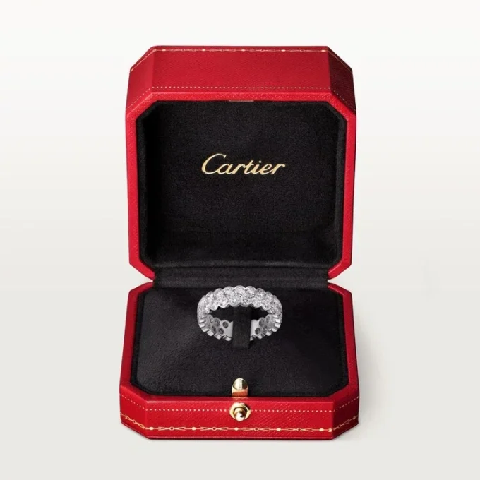 Broderie De Cartier vigselring – vitguld, diamanter – Cartier Broderie De Cartier vigselring – vitguld, diamanter – Cartier