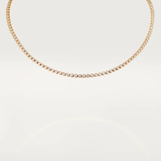 C De Cartier Essential Lines halsband, briljantslipade diamanter C De Cartier Essential Lines halsband, briljantslipade diamanter