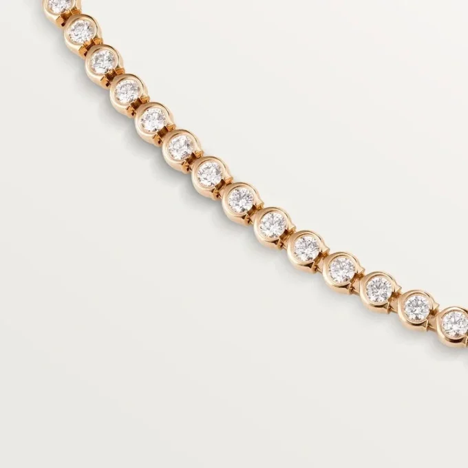 C De Cartier Essential Lines halsband, briljantslipade diamanter C De Cartier Essential Lines halsband, briljantslipade diamanter