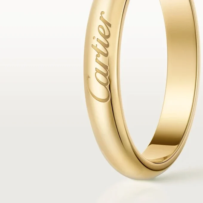C De Cartier vigselring, 3 mm bredd C De Cartier vigselring, 3 mm bredd