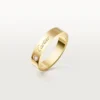 C De Cartier vigselring, 4 mm bredd, 1 diamant C De Cartier vigselring, 4 mm bredd, 1 diamant