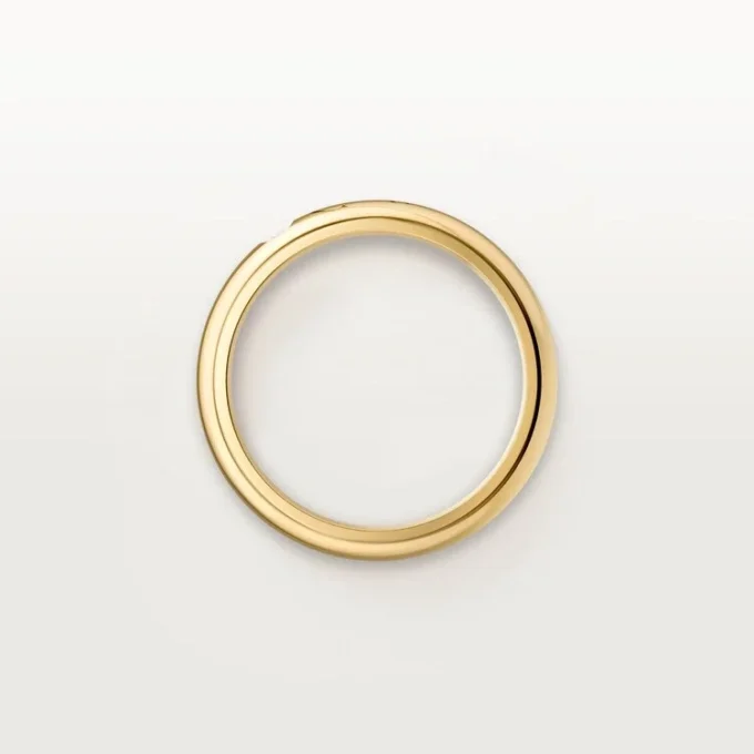 C De Cartier vigselring, 4 mm bredd, 1 diamant C De Cartier vigselring, 4 mm bredd, 1 diamant